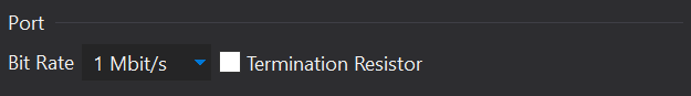 CAN Port Configuration