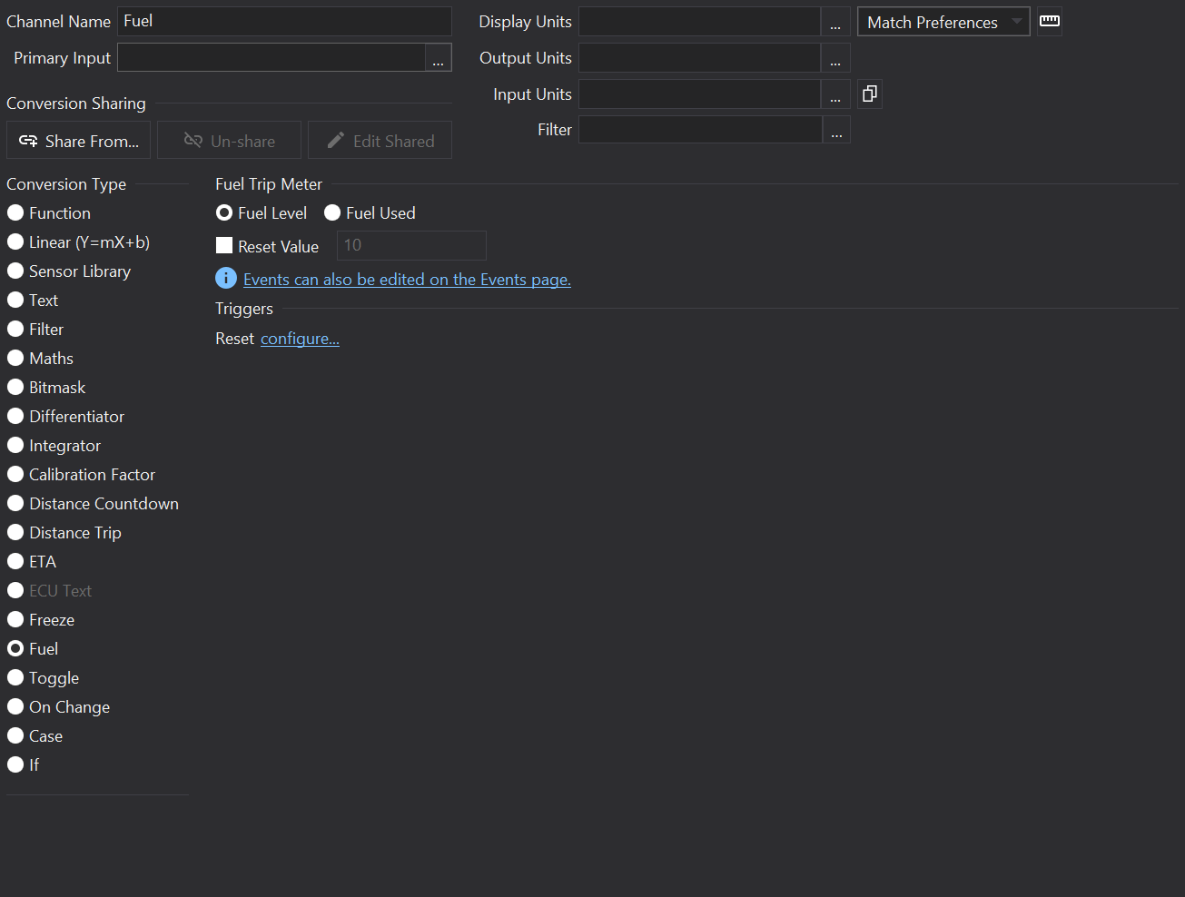 Fuel Channel Editor