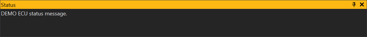 ECU Status Window
