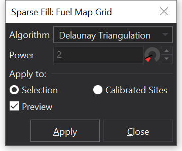 Sparse Fill Menu