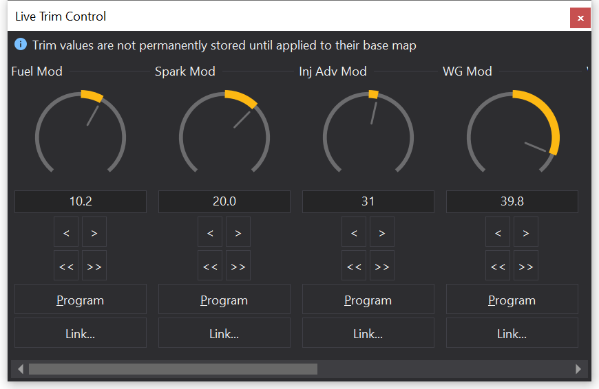 Live Trim Control View