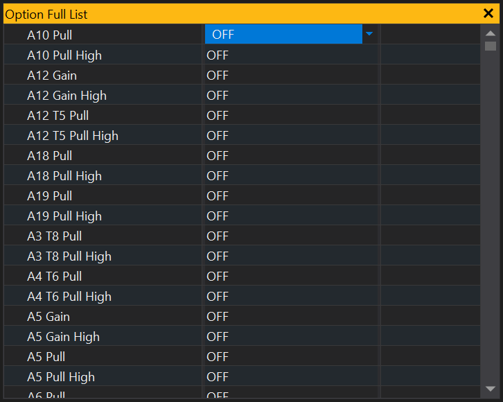 Option List Edit