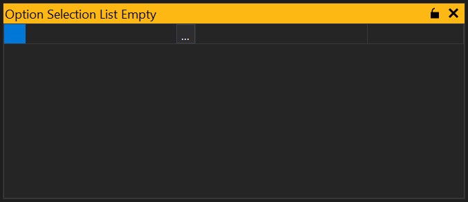 Empty Option Select List