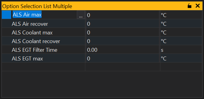 Multiple Option Select List
