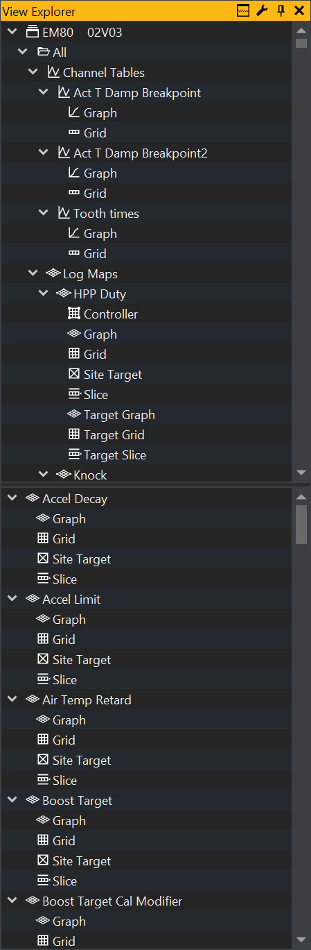 View Explorer Split