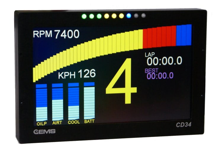 CD34 widescreen dash display